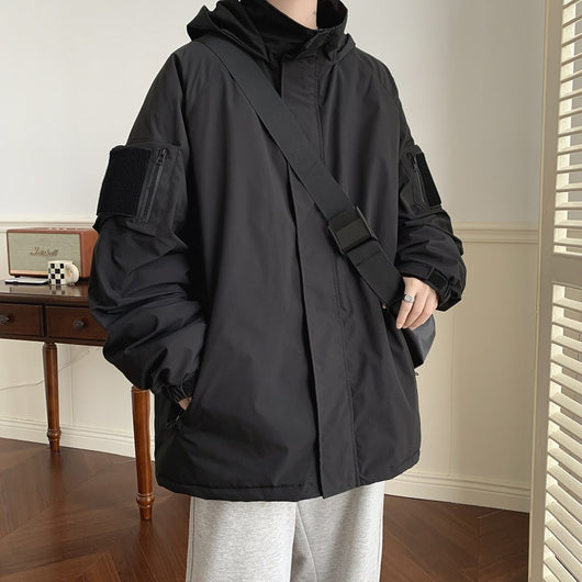 Chaqueta 3 en 1 con Cierre Velcro - Abrigo de Trabajo Versátil Estilo Japonés - Image 22