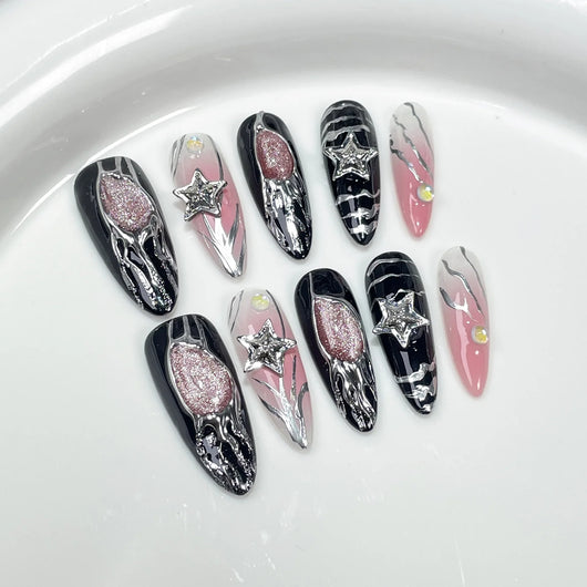 Uñas Adhesivas Premium con Diseño Personalidad - Stickers de Uñas Medianas Brillantes - Image 15