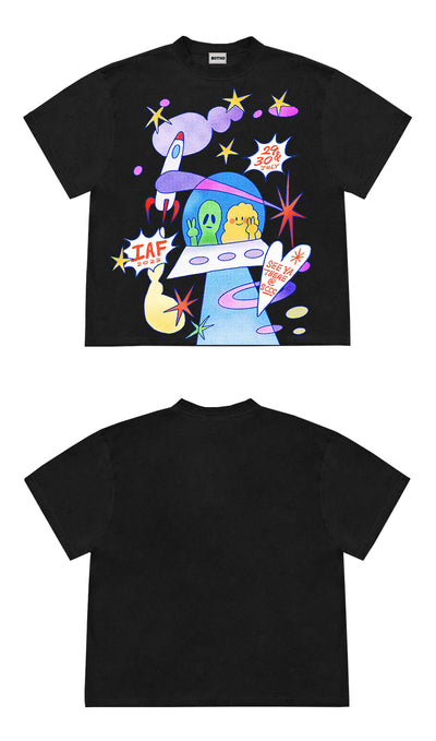 Camiseta Artística Diseño UFO Estilo Instagram - Image 17