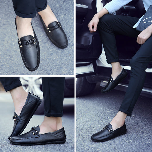 Zapatos de Cuero Casual para Conducir - Estilo Coreano Otoño Comodidad Total - Image 12