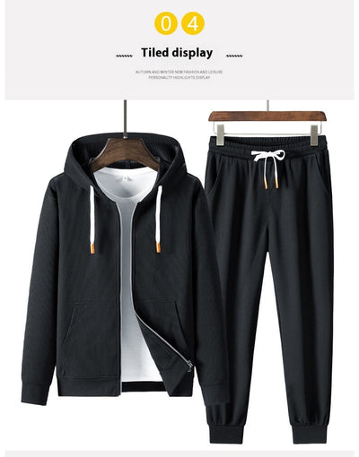 Sudadera Deportiva con Capucha Texturizada Waffle para Hombre - Image 34