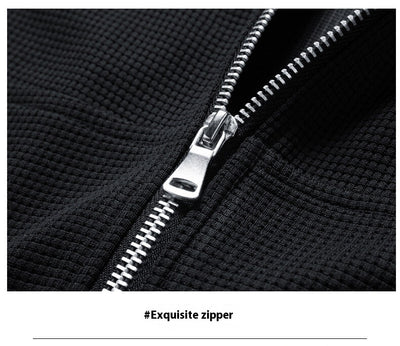 Sudadera Deportiva con Capucha Texturizada Waffle para Hombre - Image 44