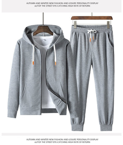 Sudadera Deportiva con Capucha Texturizada Waffle para Hombre - Image 51