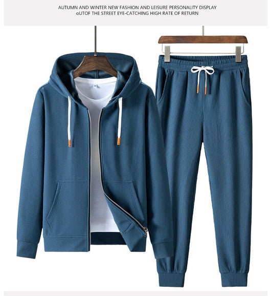 Sudadera Deportiva con Capucha Texturizada Waffle para Hombre - Image 53