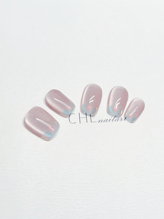 Stickers de Uñas Efecto Ojo de Gato Rosa Púrpura con Fotopolímero - Image 8