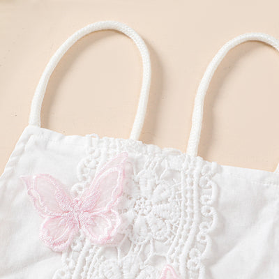 Vestido Princesa Niña con Encaje de Mariposas y Diadema - Image 27