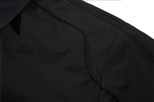 Camisa Suelta de Manga Corta para Hombre en Tono Oscuro - Image 24