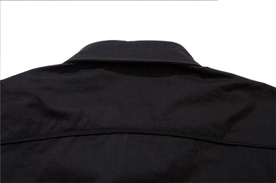 Camisa Suelta de Manga Corta para Hombre en Tono Oscuro - Image 30