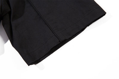 Camisa Suelta de Manga Corta para Hombre en Tono Oscuro - Image 31