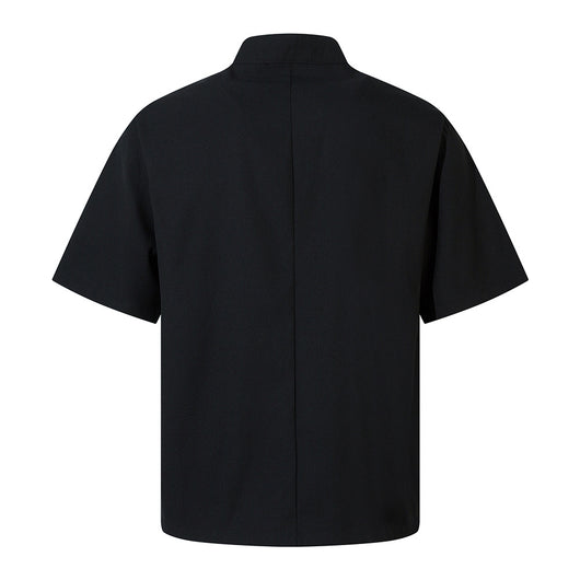 Camisa Casual de Cuello Mao Manga Corta para Hombre - Image 23