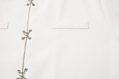 Camisa Casual de Cuello Mao Manga Corta para Hombre - Image 29