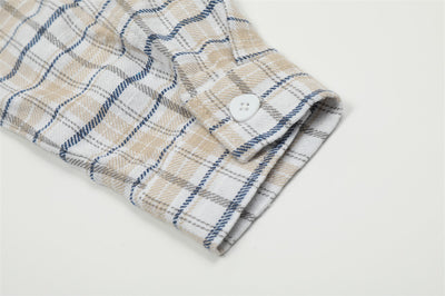Camisa a Cuadros con Capucha Versátil para Hombre - Image 24