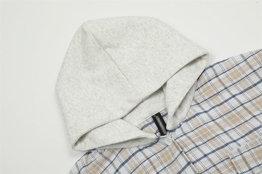 Camisa a Cuadros con Capucha Versátil para Hombre - Image 27