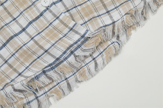 Camisa a Cuadros con Capucha Versátil para Hombre - Image 29