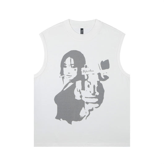 Playera Sin Mangas Estampada para Hombre - Image 25