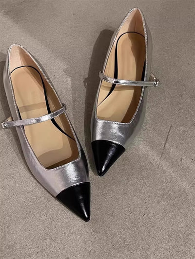 Zapatos Mary Jane con Tacón Medio y Punta Afilada para Mujer - Image 31