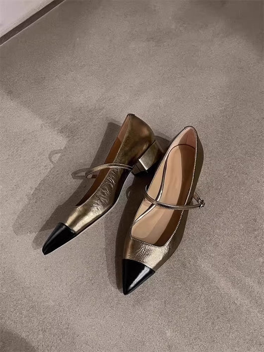 Zapatos Mary Jane con Tacón Medio y Punta Afilada para Mujer - Image 33