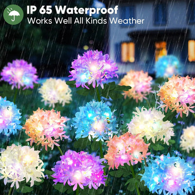 Lámpara Solar Hortensia para Jardín y Patio - Image 11