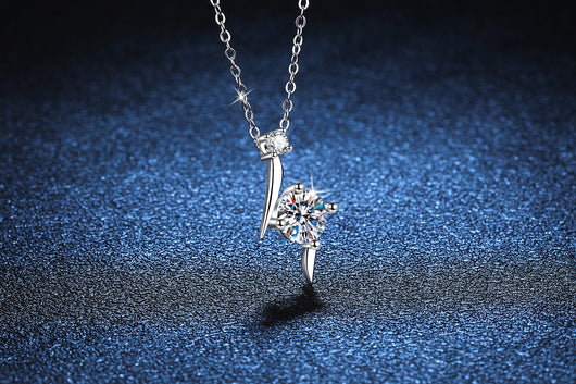 Collar de Plata Esterlina S925 con Cadena de Clavícula y Moissanita - Image 10