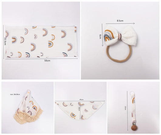 Set de Accesorios para Bebé: Toallitas Calmantes, Anillo de Dentición y Bandas de Cabello - Image 34