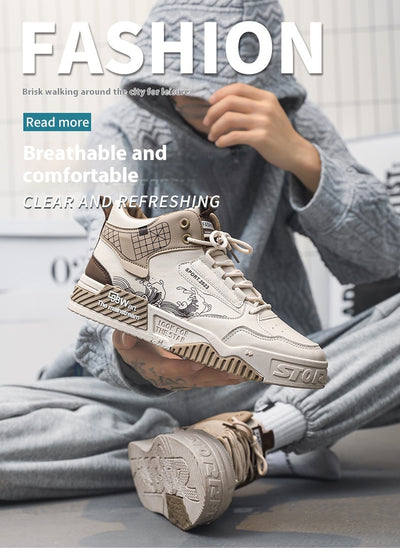 Zapatos Deportivos Casual de Caña Alta para Hombre - Cómodos y Versátiles - Image 18