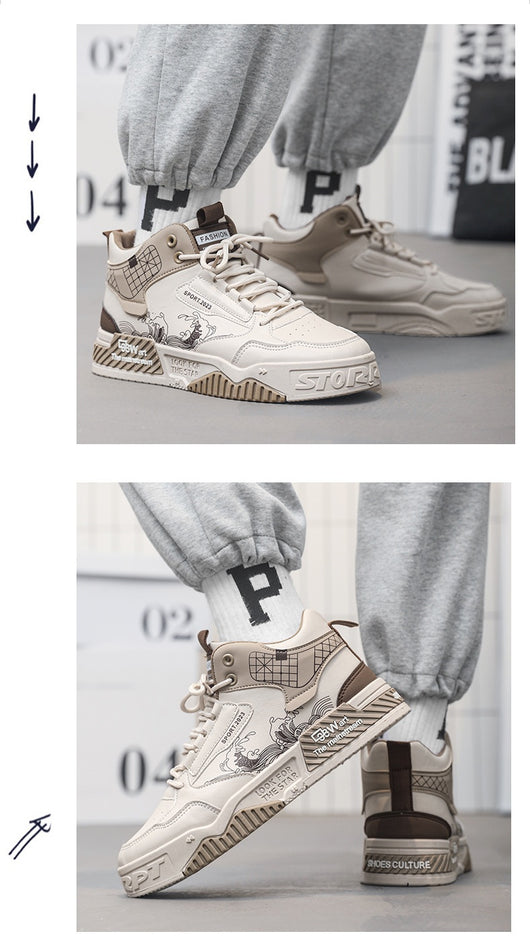 Zapatos Deportivos Casual de Caña Alta para Hombre - Cómodos y Versátiles - Image 20