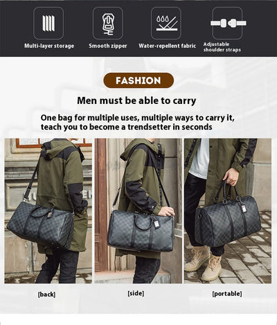 Bolso Bandolera Cuadros Coreano de Gran Capacidad para Viajes - Image 65