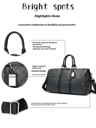 Bolso Bandolera Cuadros Coreano de Gran Capacidad para Viajes - Image 71