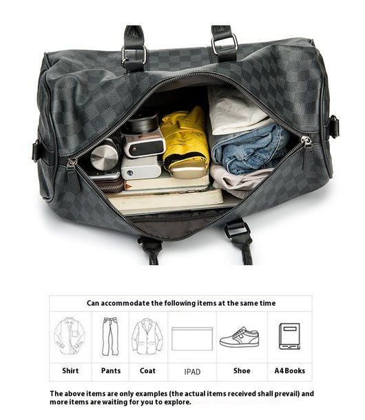 Bolso Bandolera Cuadros Coreano de Gran Capacidad para Viajes - Image 76