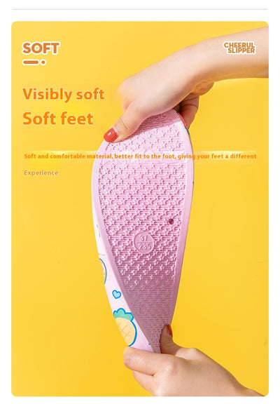 Pantuflas Infantiles de Fresa con Suela Antideslizante - Comodidad Suave para el Verano - Image 11