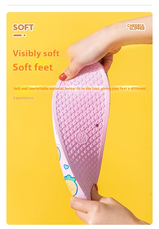 Pantuflas Infantiles de Fresa con Suela Antideslizante - Comodidad Suave para el Verano - Image 11