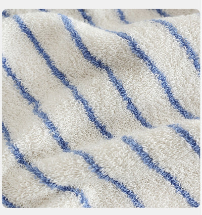 Toalla de Baño Rayada Algodón Puro Dos Colores Súper Absorbente - Image 31