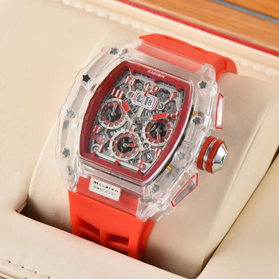 Reloj de Cuarzo con Seis Agujas y Esfera Transparente - Image 9