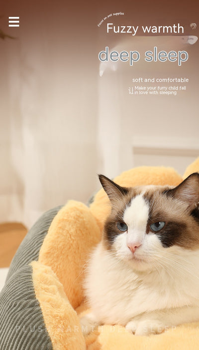 Cama Nido para Gatos con Cojín Acolchado Desmontable y Lavable - Image 7