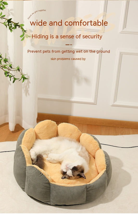 Cama Nido para Gatos con Cojín Acolchado Desmontable y Lavable - Image 9