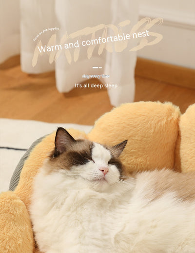Cama Nido para Gatos con Cojín Acolchado Desmontable y Lavable - Image 10