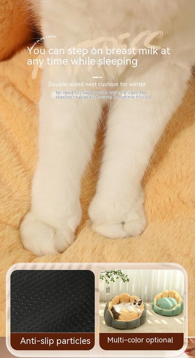 Cama Nido para Gatos con Cojín Acolchado Desmontable y Lavable - Image 12