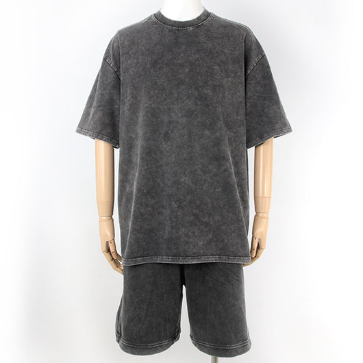 Conjunto de Camiseta y Shorts de Algodón Puro para Ejercicio y Casual - Image 9