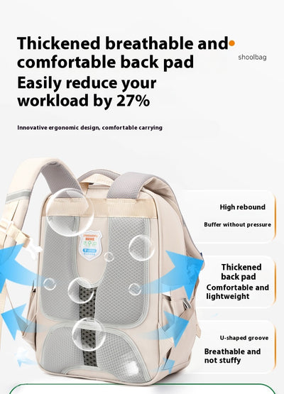 Mochila Escolar Niña Ergonómica Estilo Británico - Protección de Columna Vertebral - Image 39