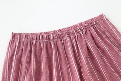 Pijama de Algodón Rayado para Pareja - Conjunto Kimono Japonés Cómodo - Image 25