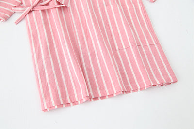 Pijama de Algodón Rayado para Pareja - Conjunto Kimono Japonés Cómodo - Image 26