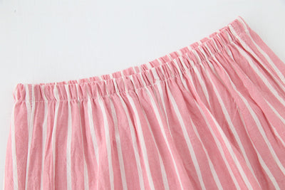 Pijama de Algodón Rayado para Pareja - Conjunto Kimono Japonés Cómodo - Image 30