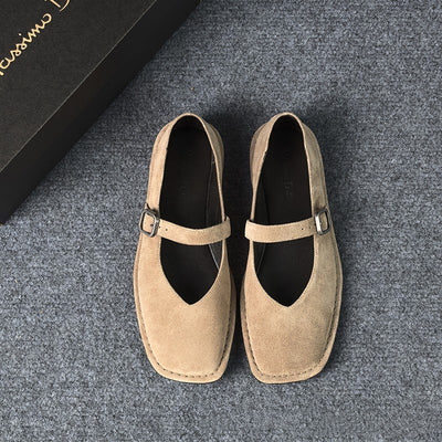 Zapatos de Cuero Auténtico con Punta Cuadrada - Cómodos y Versátiles - Image 15