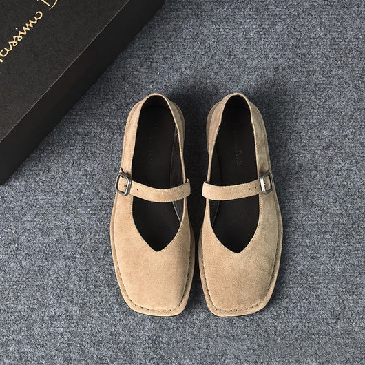 Zapatos de Cuero Auténtico con Punta Cuadrada - Cómodos y Versátiles - Image 15