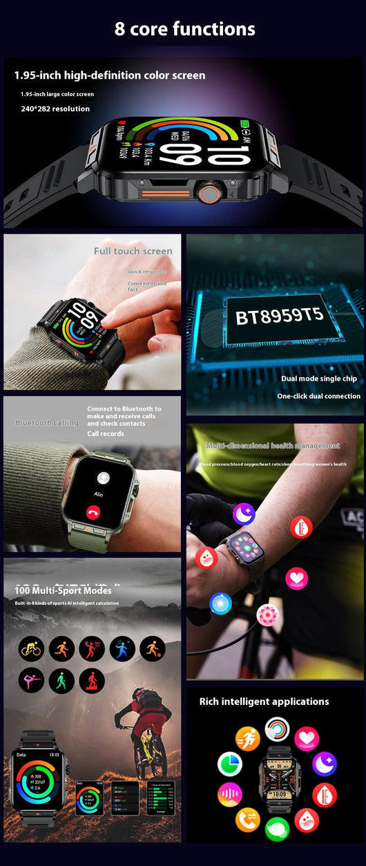 Reloj Deportivo Inteligente con Llamadas y Contador de Pasos - Image 44