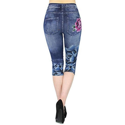Leggings de Mezclilla Deportivos Capri para Mujer - Image 10