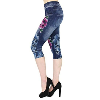 Leggings de Mezclilla Deportivos Capri para Mujer - Image 11