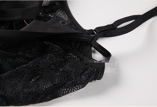 Enterizo de Encaje Transparente con Moño - Seducción y Elegancia - Image 20