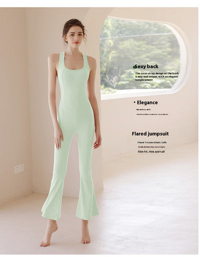 Jumpsuit Yoga con Espalda Abierta y Sostén Integrado - Image 12