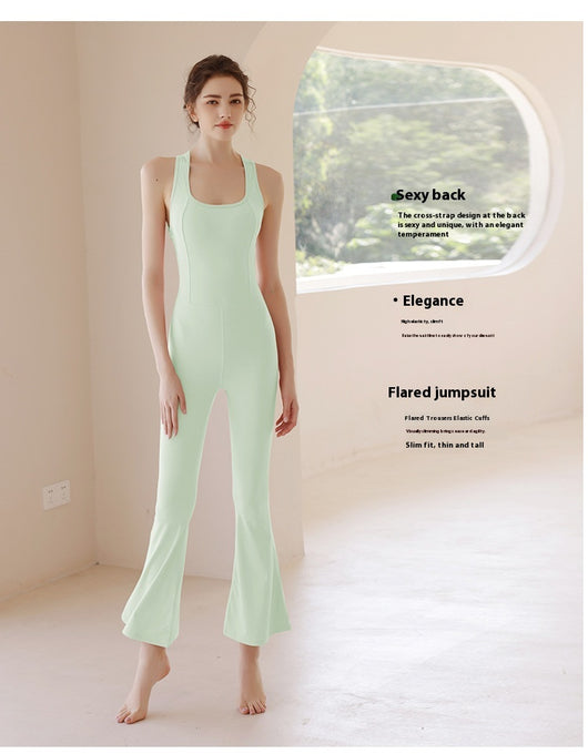 Jumpsuit Yoga con Espalda Abierta y Sostén Integrado - Image 12